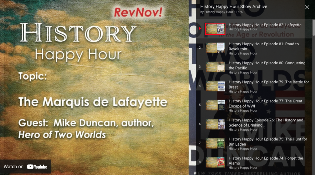 History Happy Hour Archive